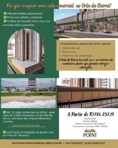 sala comercial orla da barra, barra velha investimento morar aluguel de temporada